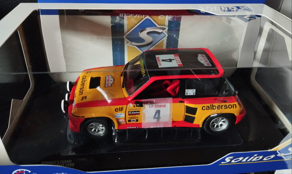 1/18 Renault 5 turbo – Tour de Corse – 1980 – #4 Ragnotti/Andrie neuve 
Ref : S1801314