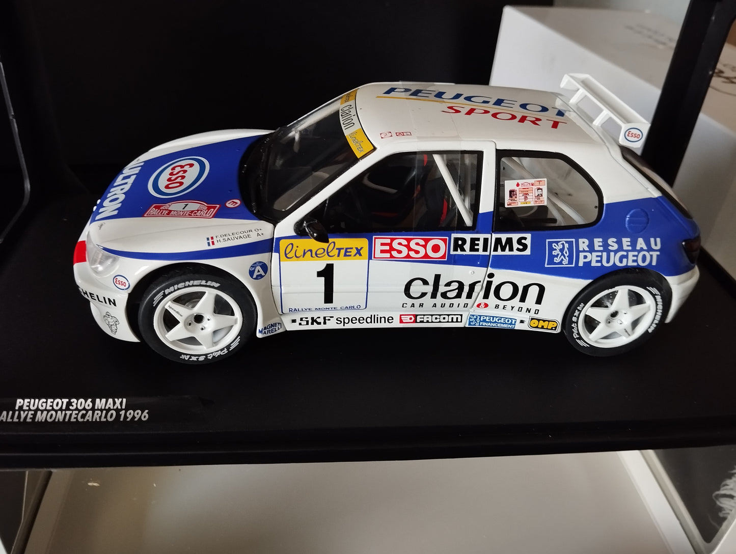 1:18 Peugeot 306 Maxi No 1 Delecour Monte Carlo 1996 Solido Neuve