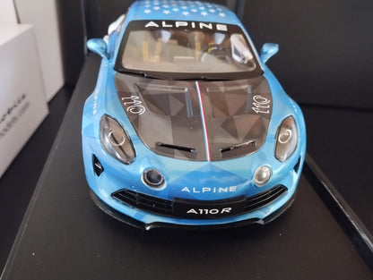 1/18 ALPINE A110 Radical US Racing 2023 Bleu