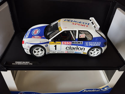 1:18 Peugeot 306 Maxi No 1 Delecour Monte Carlo 1996 Solido Neuve