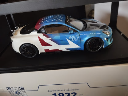 1/18 ALPINE A110 Radical US Racing 2023 Bleu